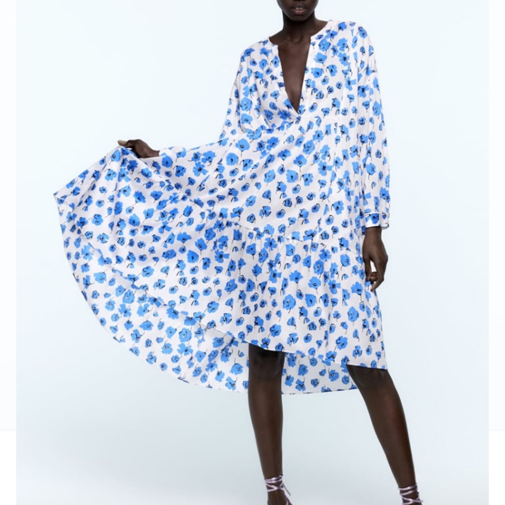 Zara Midi Floral Dress